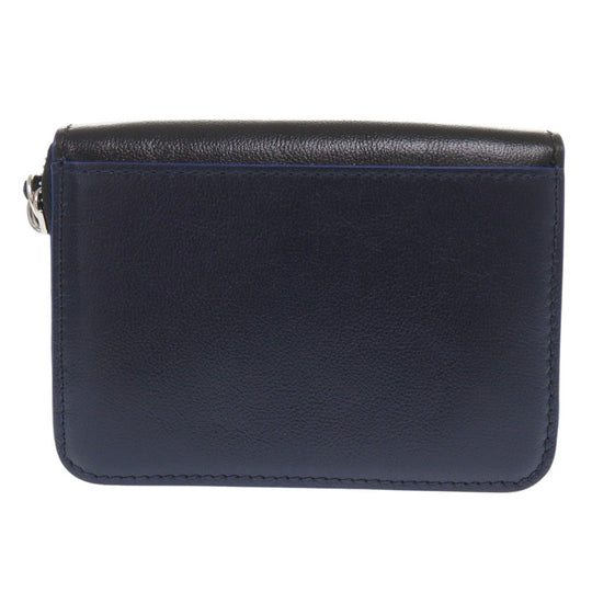 MARNI Coin case PFMI0038U0 leather black Zip Around Wallet Women Used Authentic