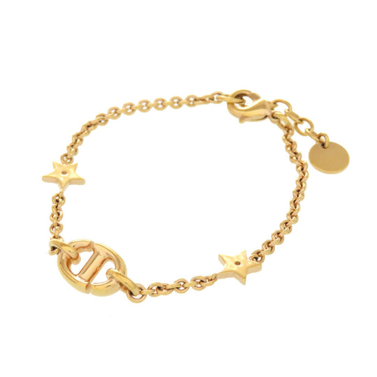 Christian Dior bracelet Stone gold logo star Women Used Authentic