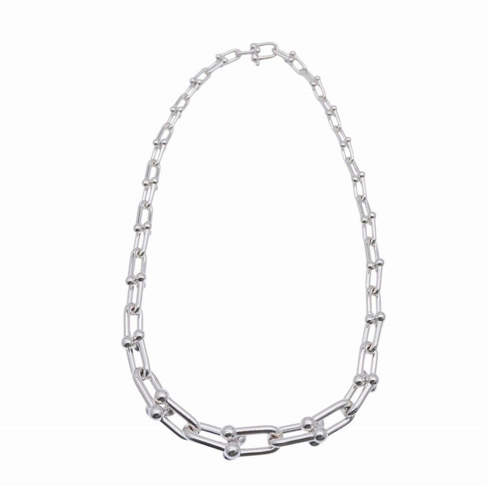TIFFANY&Co. Necklace Silver925 Silver Hardware graduated link mens Used Authentic