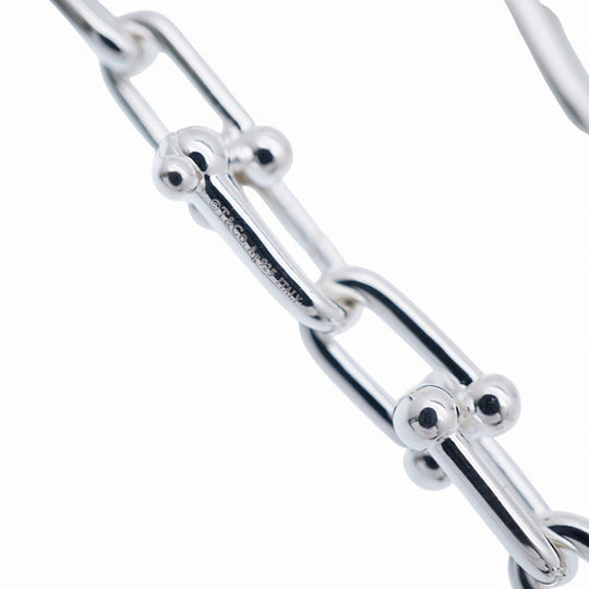 TIFFANY&Co. Necklace Silver925 Silver Hardware graduated link mens Used Authentic