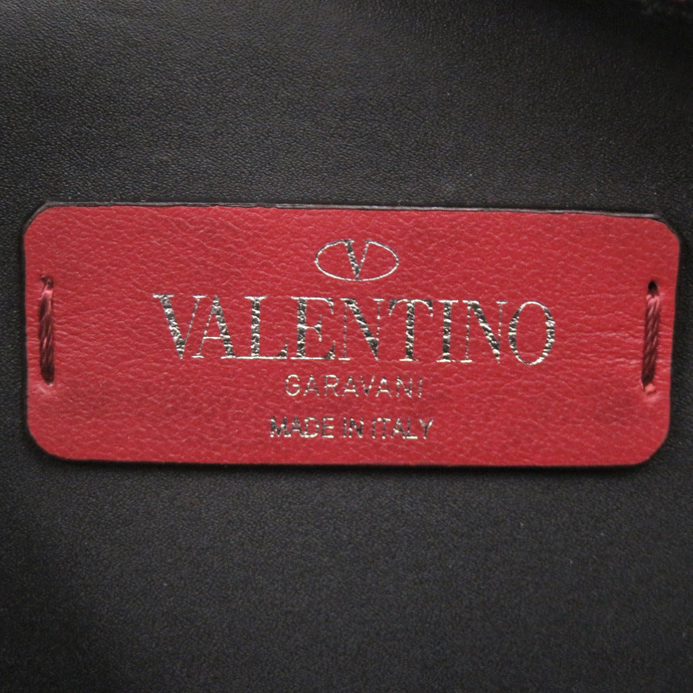 VALENTINO Waist bag B0719WJW 0NI leather black mens Used Authentic