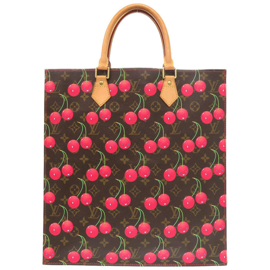 LOUIS VUITTON Tote Bag M95010 Monogram canvas Brown Monogram Cherry Sac Plat Women Used Authentic
