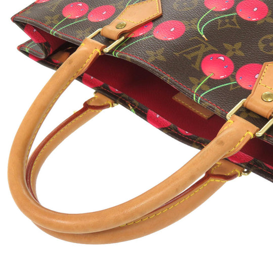 LOUIS VUITTON Tote Bag M95010 Monogram canvas Brown Monogram Cherry Sac Plat Women Used Authentic
