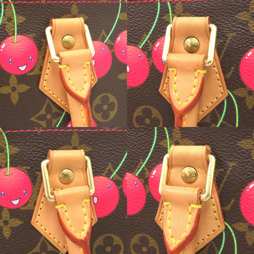 LOUIS VUITTON Tote Bag M95010 Monogram canvas Brown Monogram Cherry Sac Plat Women Used Authentic