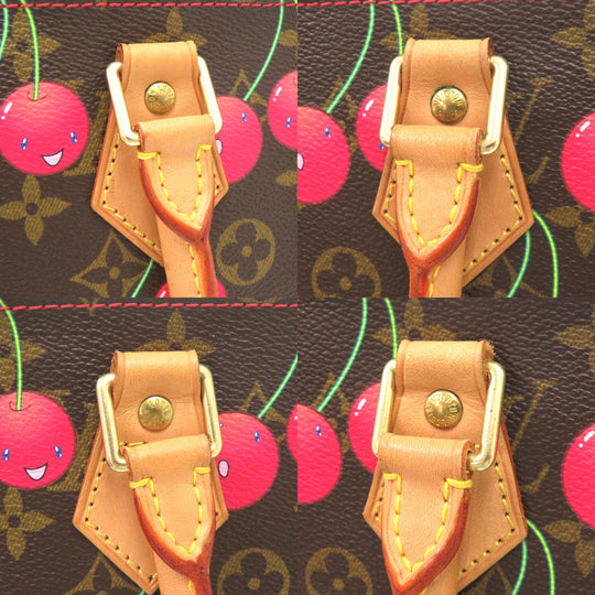 LOUIS VUITTON Tote Bag M95010 Monogram canvas Brown Monogram Cherry Sac Plat Women Used Authentic