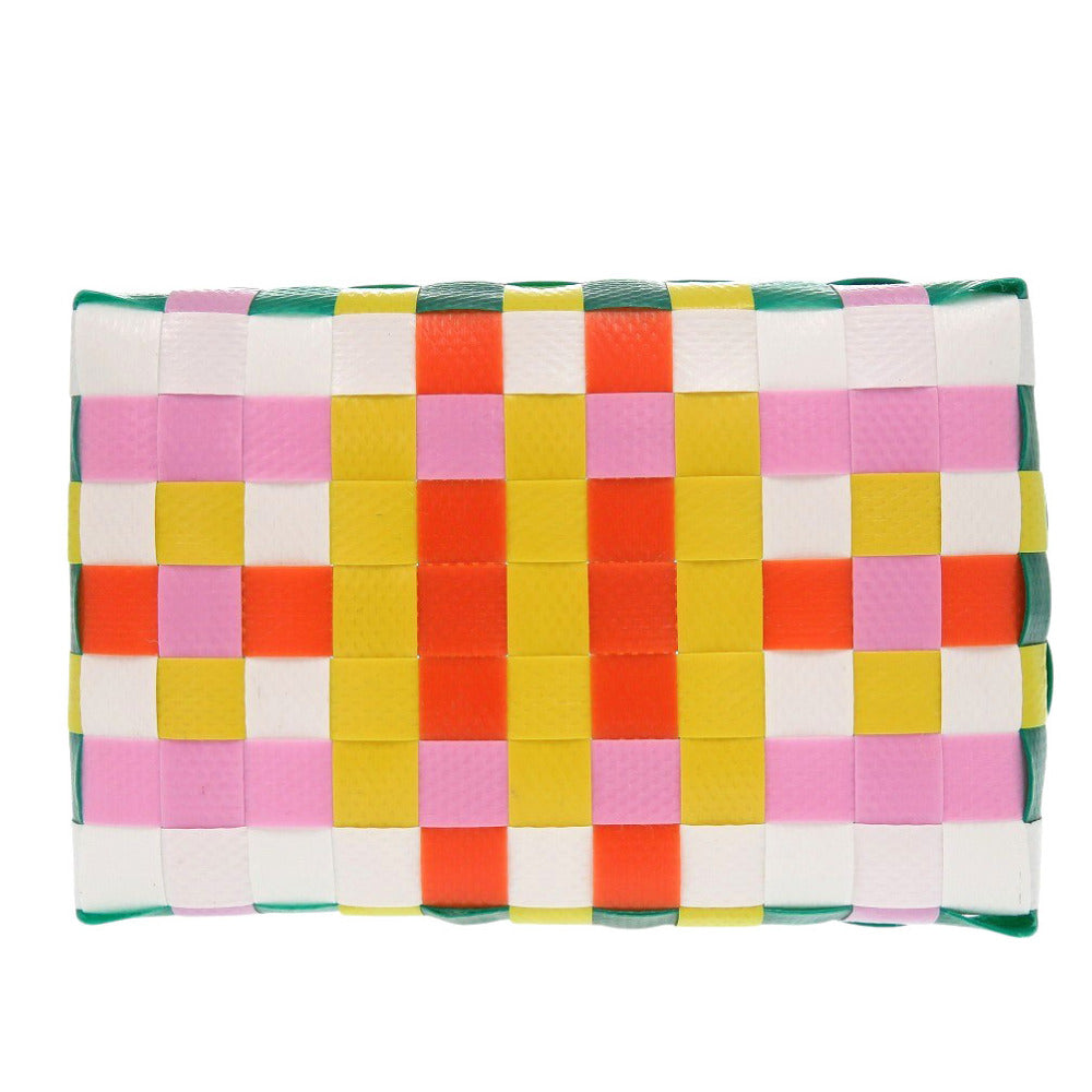 MARNI Handbag M00178 M00IW 0M215 leather green Market Woven Micro Women Used Authentic