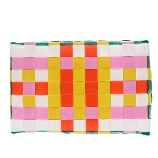 MARNI Handbag M00178 M00IW 0M215 leather green Market Woven Micro Women Used Authentic