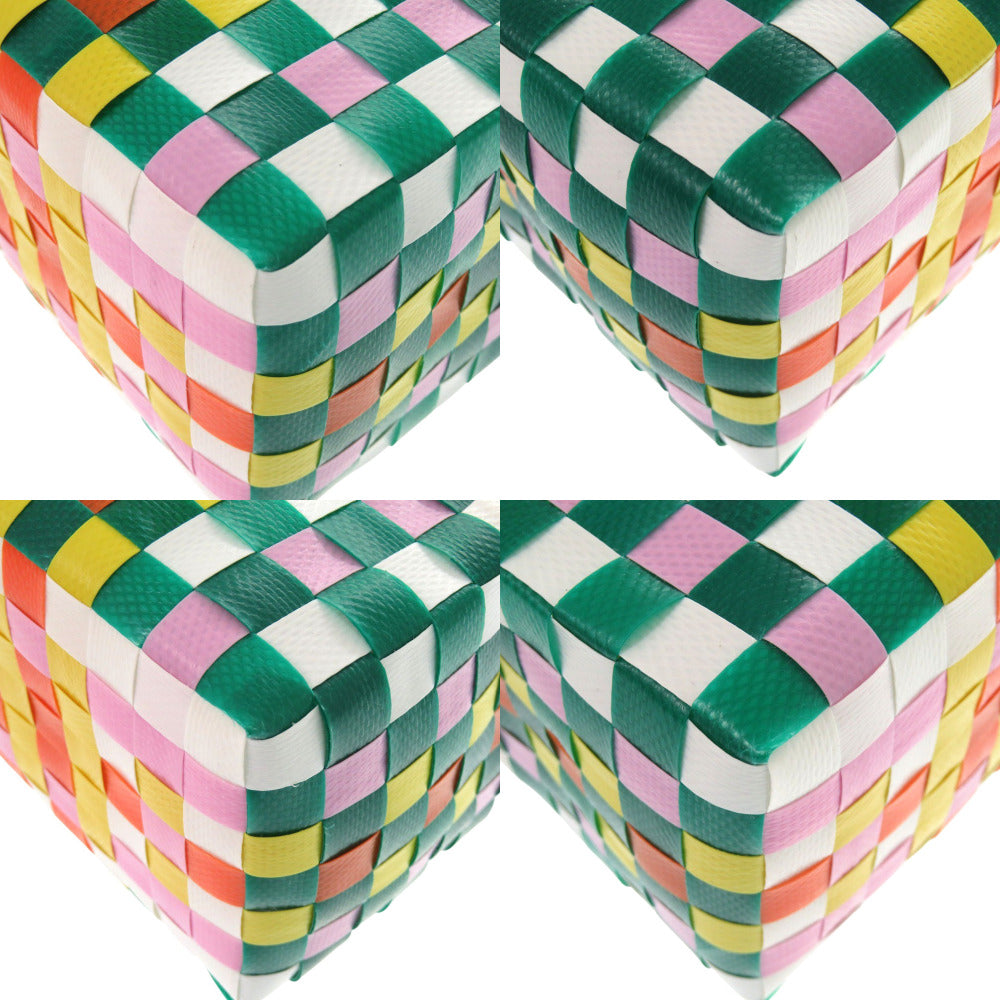 MARNI Handbag M00178 M00IW 0M215 leather green Market Woven Micro Women Used Authentic