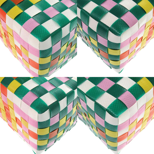 MARNI Handbag M00178 M00IW 0M215 leather green Market Woven Micro Women Used Authentic