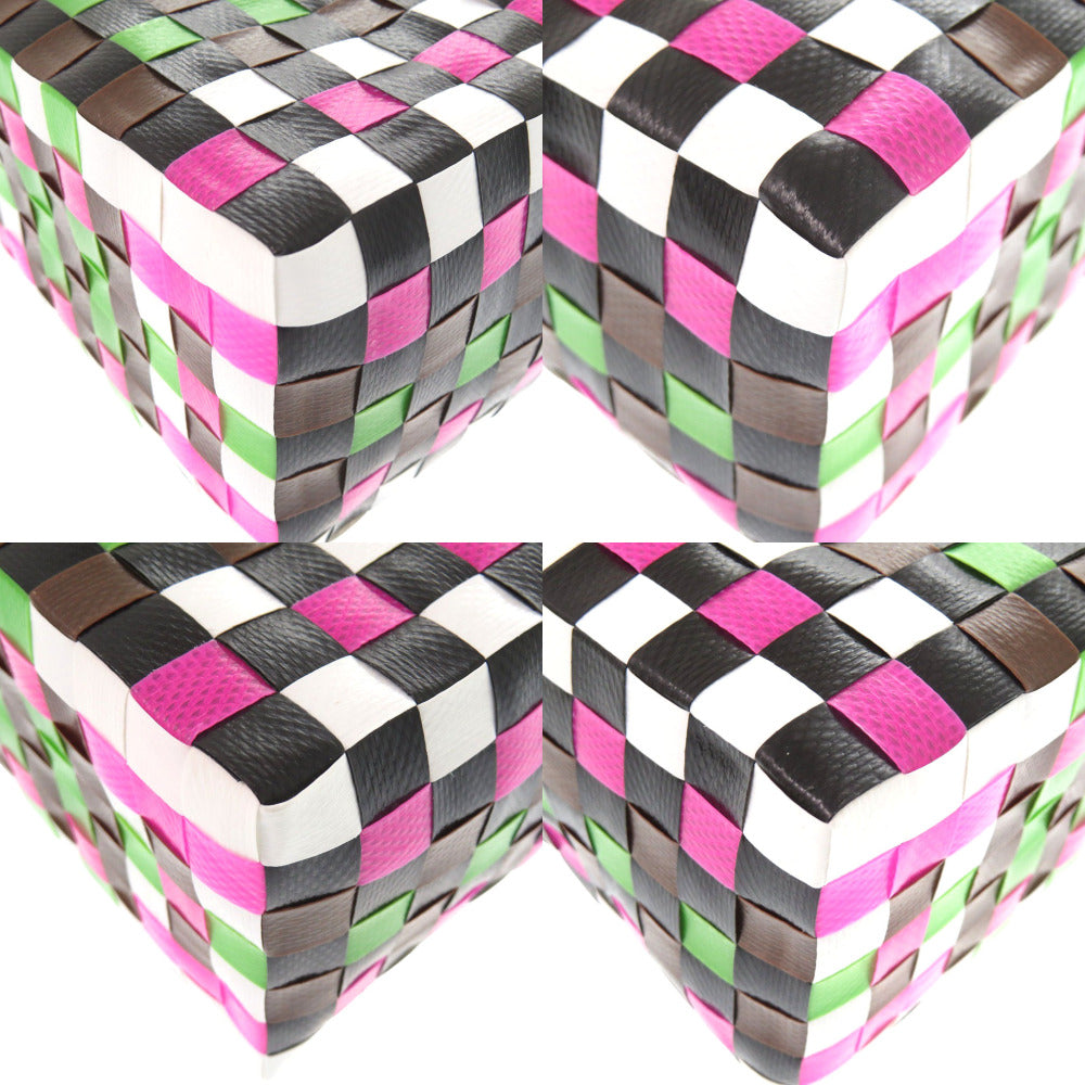 MARNI Handbag M00178M00IW0M340 leather Brown Market Woven Micro Women Used Authentic