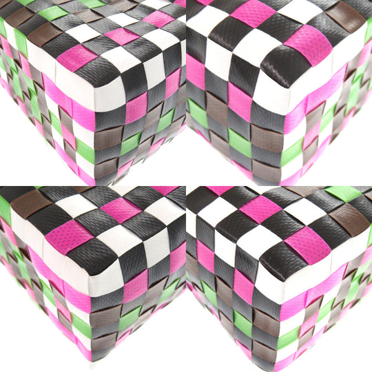 MARNI Handbag M00178M00IW0M340 leather Brown Market Woven Micro Women Used Authentic