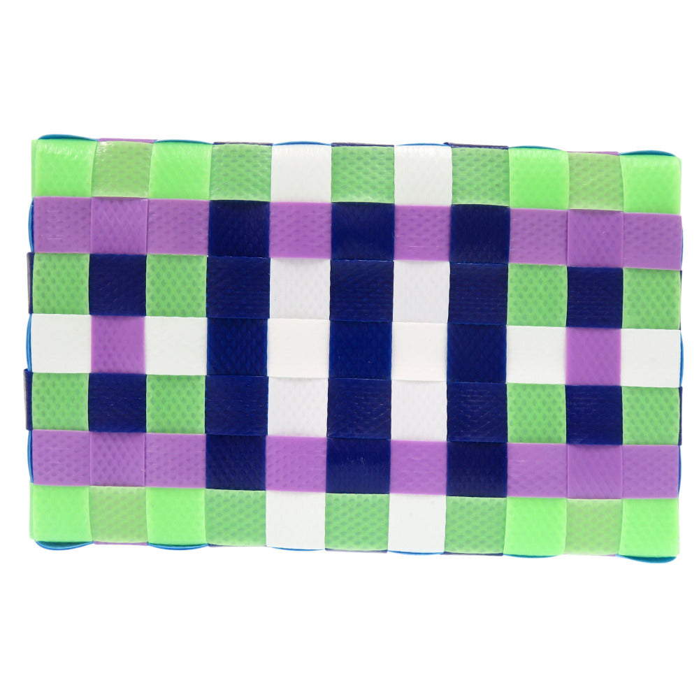 MARNI Handbag M00178 M00IW 0M845 leather blue Market Woven Micro Women Used Authentic