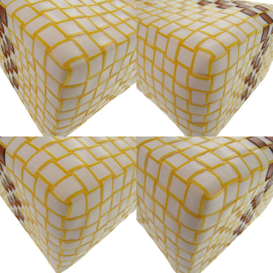 MARNI Handbag M00638 0M100 leather white Market Woven Women Used Authentic