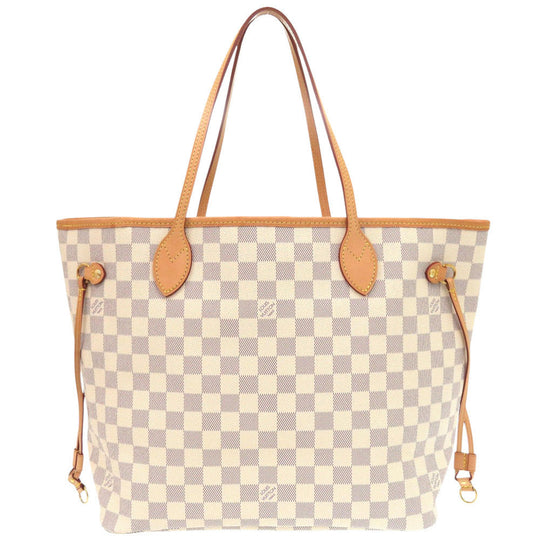 LOUIS VUITTON Tote Bag N41605 Damier Azur Canvas Rose Valerie Damier Azur New Neverfull MM Women Used Authentic