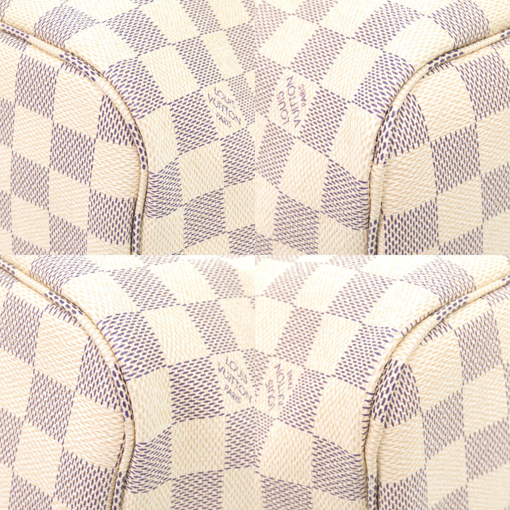 LOUIS VUITTON Tote Bag N41605 Damier Azur Canvas Rose Valerie Damier Azur New Neverfull MM Women Used Authentic
