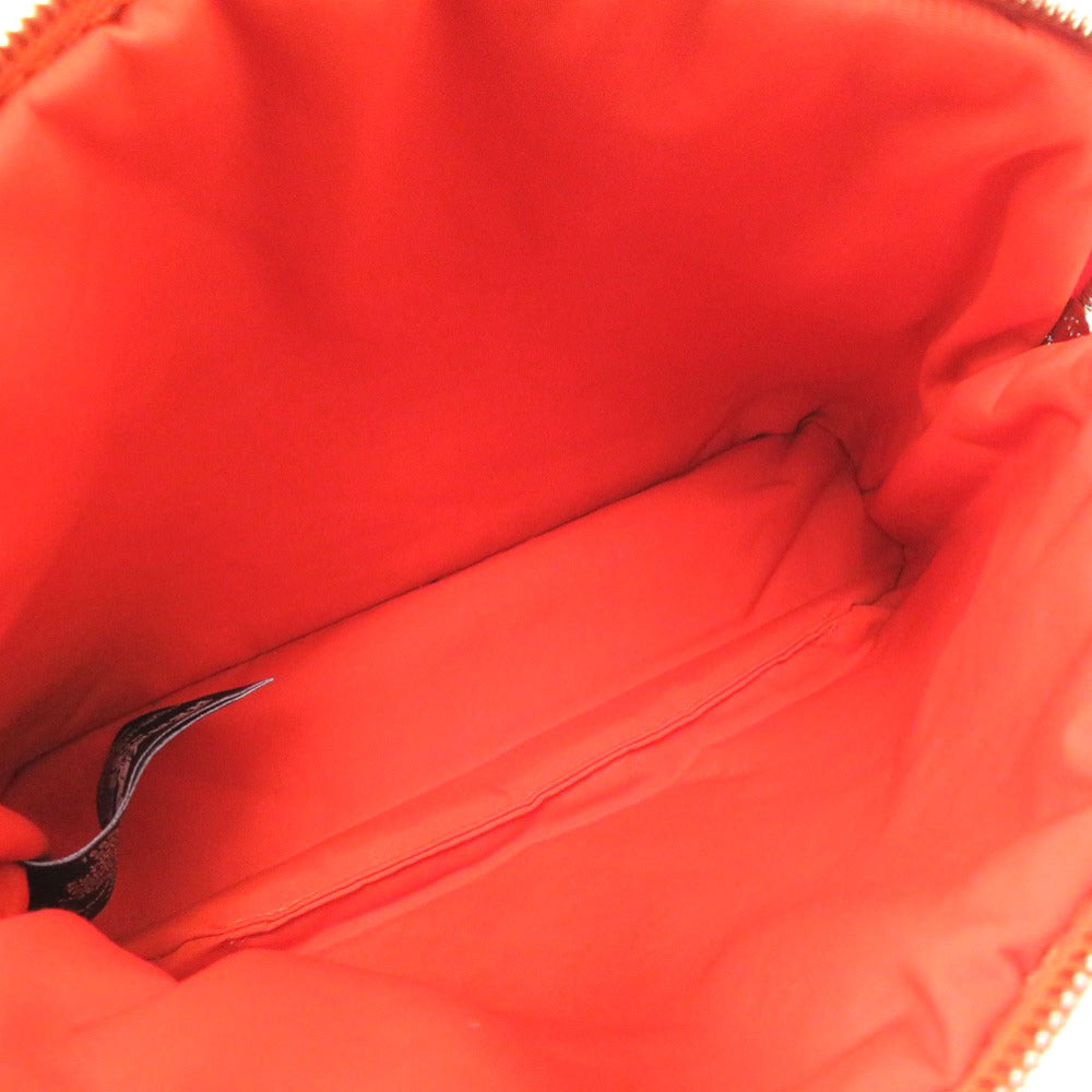 HERMES Pouch canvas Orange Bolide Pouch 20 PM Women Used Authentic