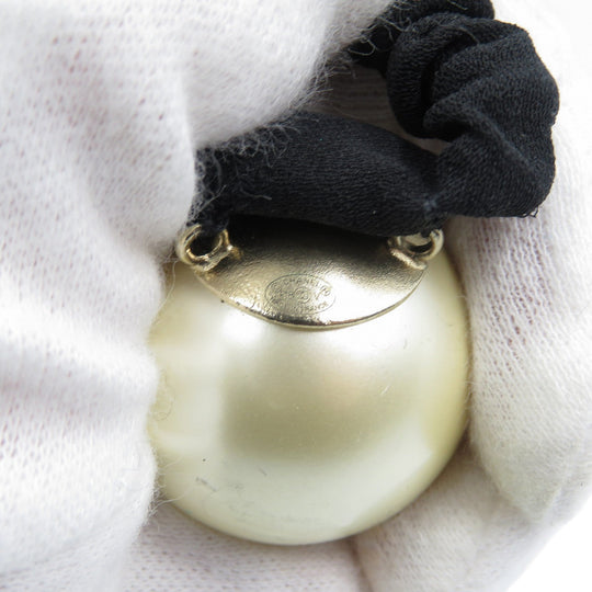 CHANEL Other accessories Fake pearl black F18v Women Used Authentic