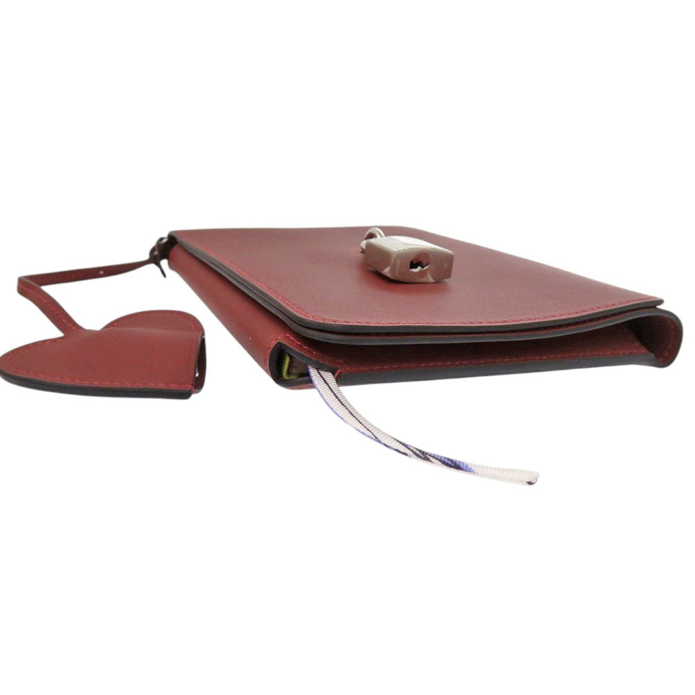 HERMES Notebook Vaux Swift Rouge ash Carne Secret Women Used Authentic