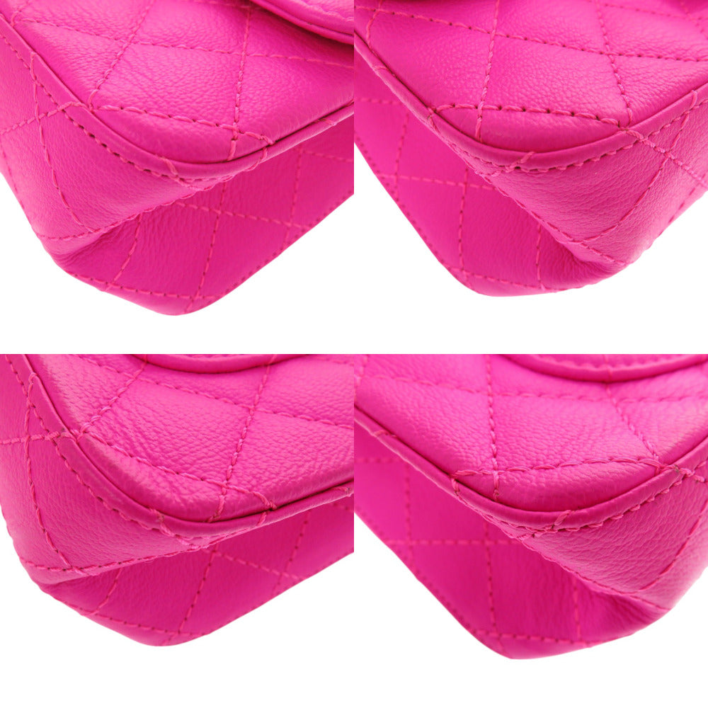 CHANEL Shoulder Bag Calfskin pink 2.55 Matrasse Women Used Authentic