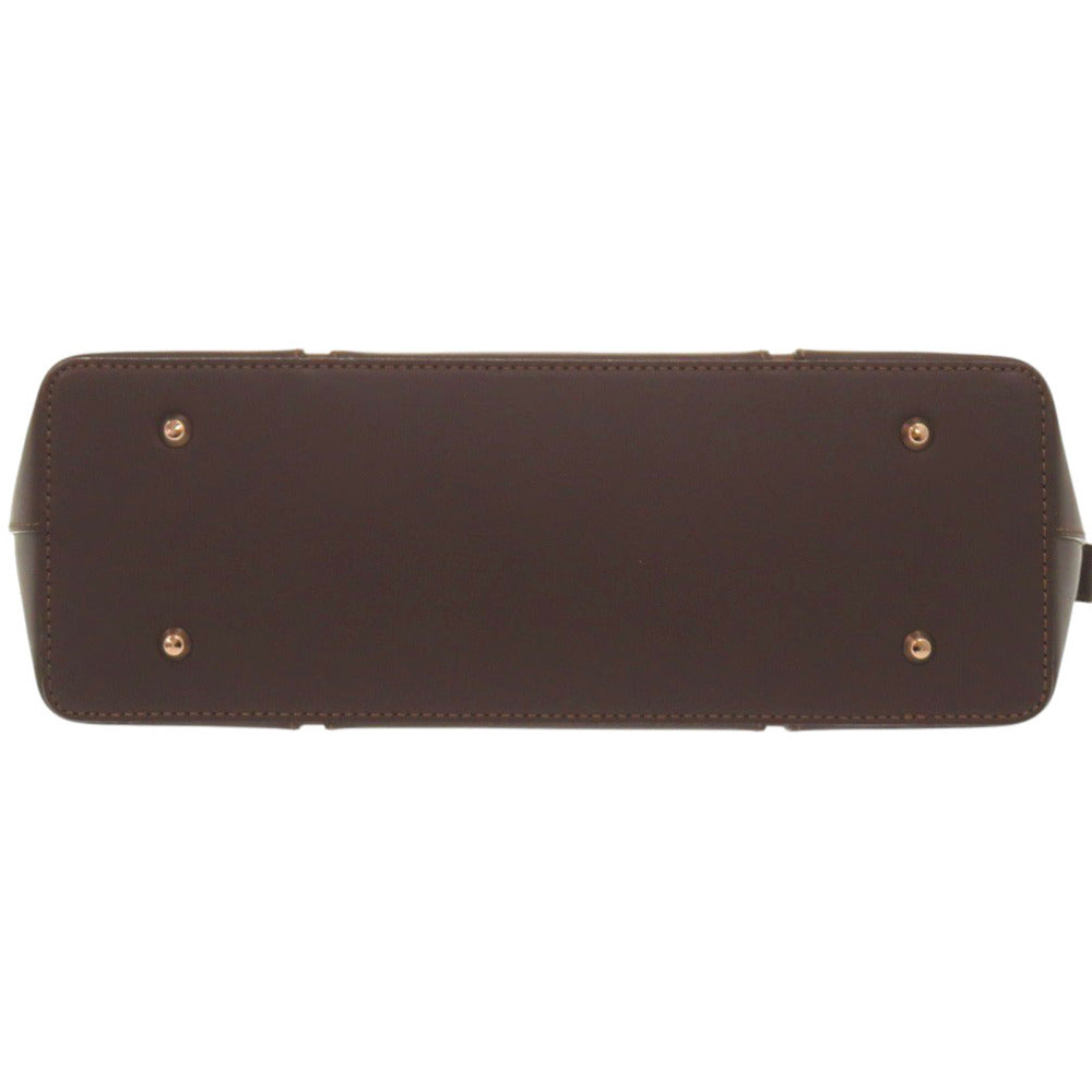 BURBERRY Handbag leather Brown