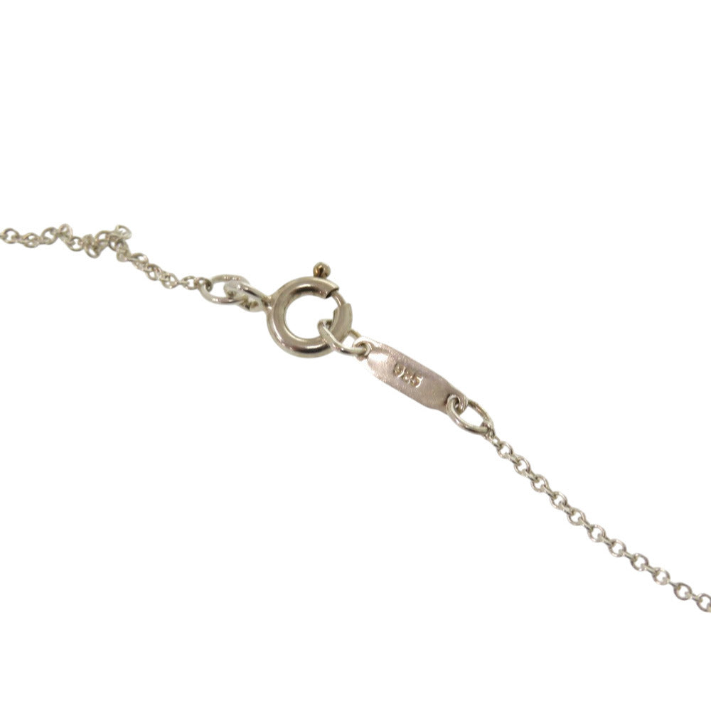 TIFFANY&Co. Necklace Silver925, pearl Silver Heart clover Women Used Authentic