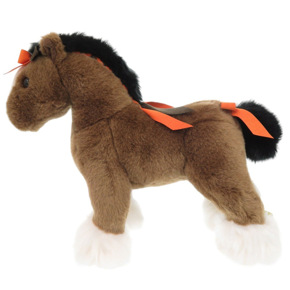 HERMES Plush Doll Acrylic, Polyester Brown Elmy PPM Women Used Authentic