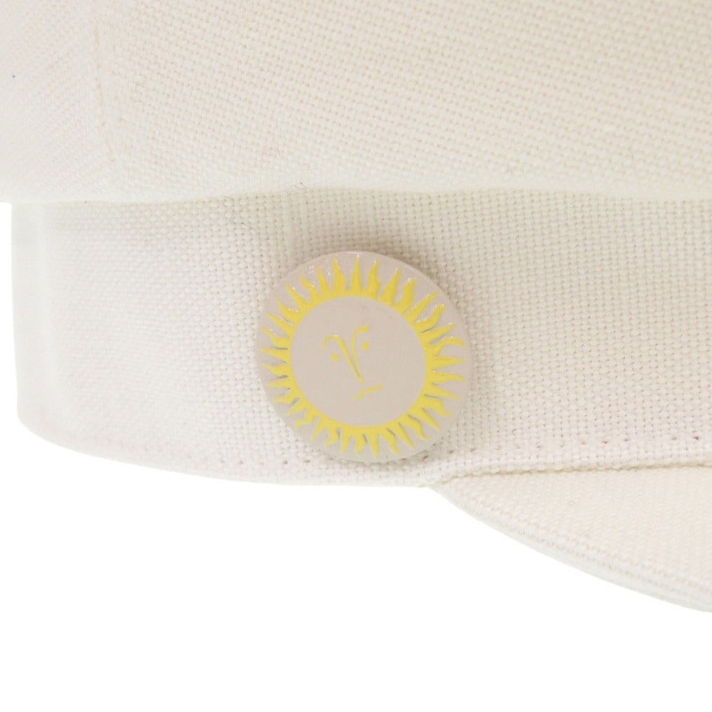 HERMES Other hats cotton white Casquette Women 58 Used Authentic