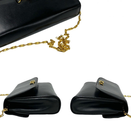 CELINE Shoulder Bag leather black
