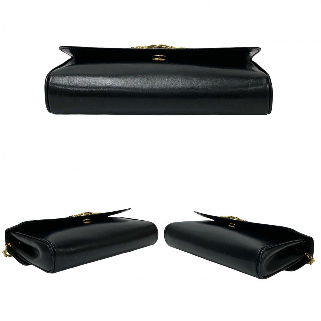 CELINE Shoulder Bag leather black