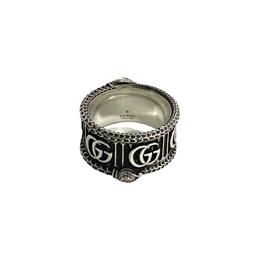 GUCCI Ring Silver925 Silver Snake & Double G Ring