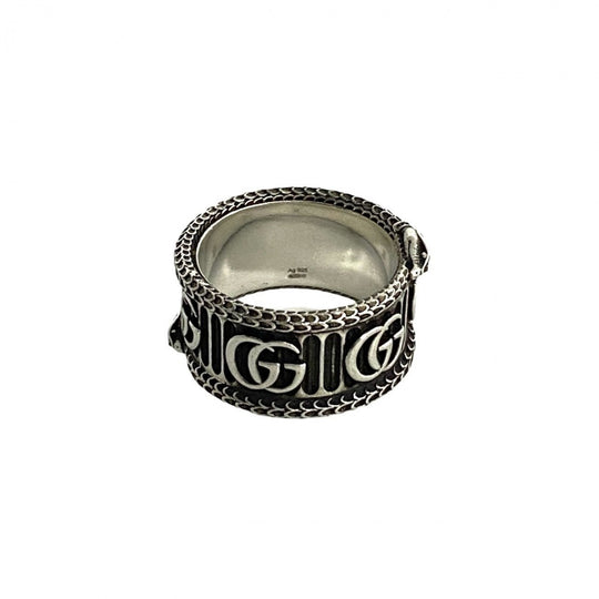 GUCCI Ring Silver925 Silver Snake & Double G Ring