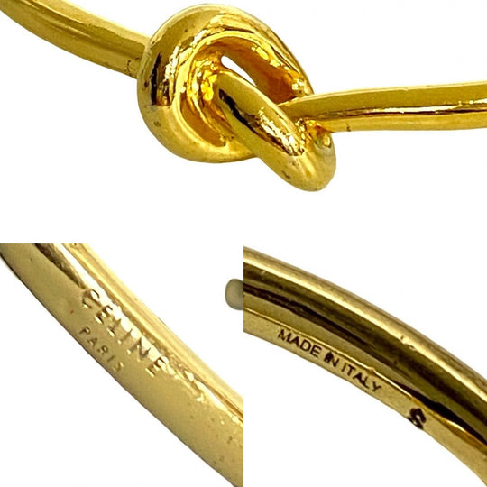 CELINE bracelet Gold Plated gold Knot Bangle S