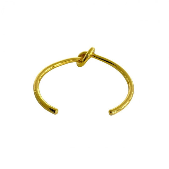 CELINE bracelet Gold Plated gold Knot Bangle S