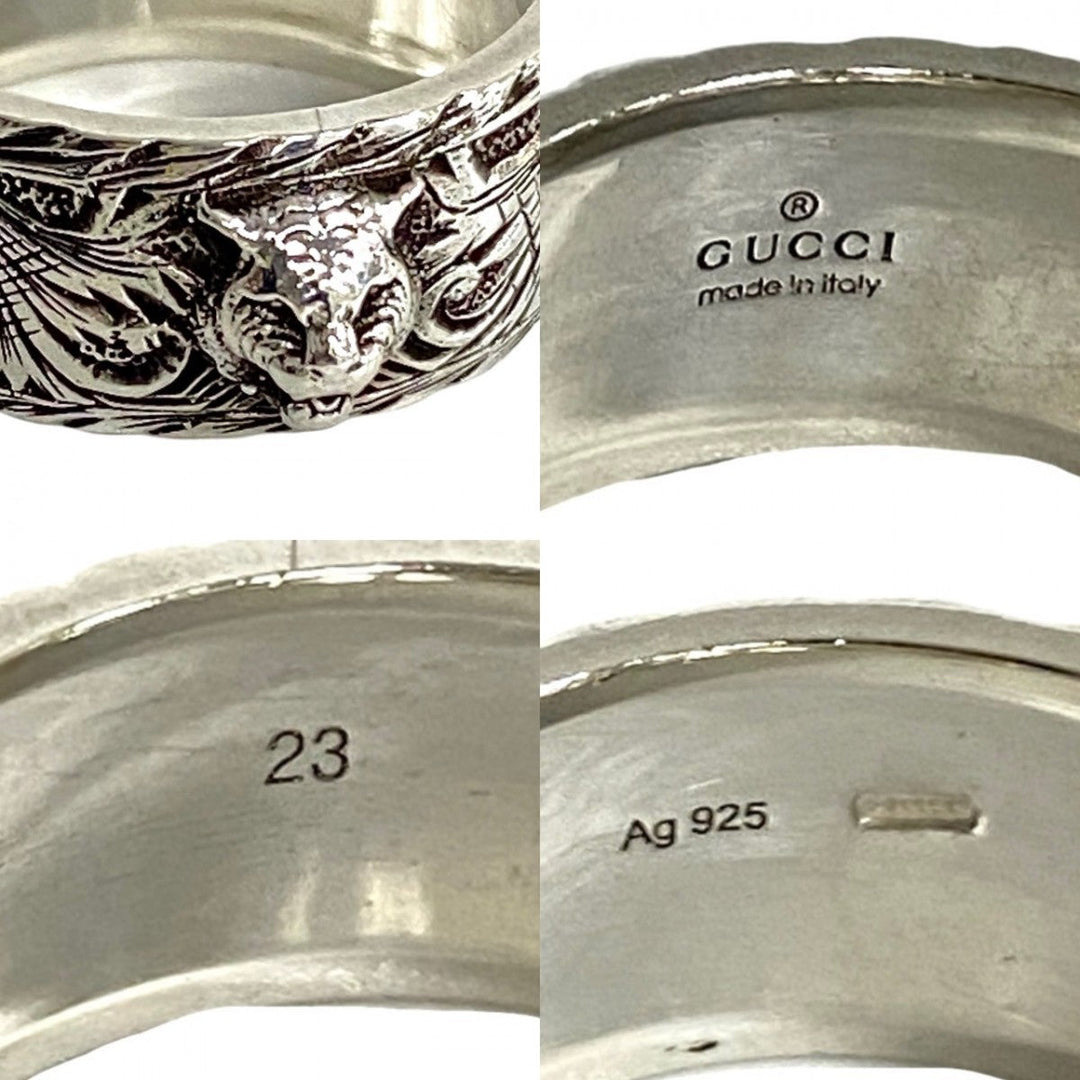 GUCCI Ring Silver925 Silver Taiga head