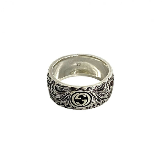 GUCCI Ring Silver925 Silver Taiga head