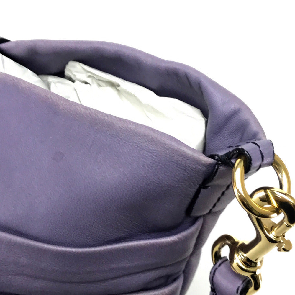 VALENTINO Shoulder Bag 5WB00342  leather Light purple Ribbon motif