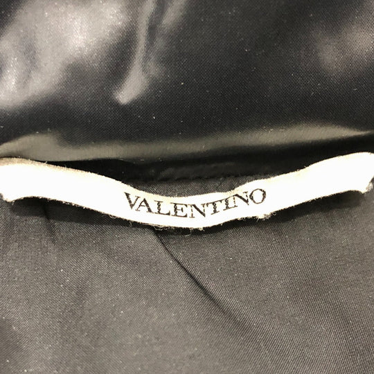 VALENTINO Down jacket UV0CNA3165M Nylon black VLTN logo mens USA36 Used Authentic