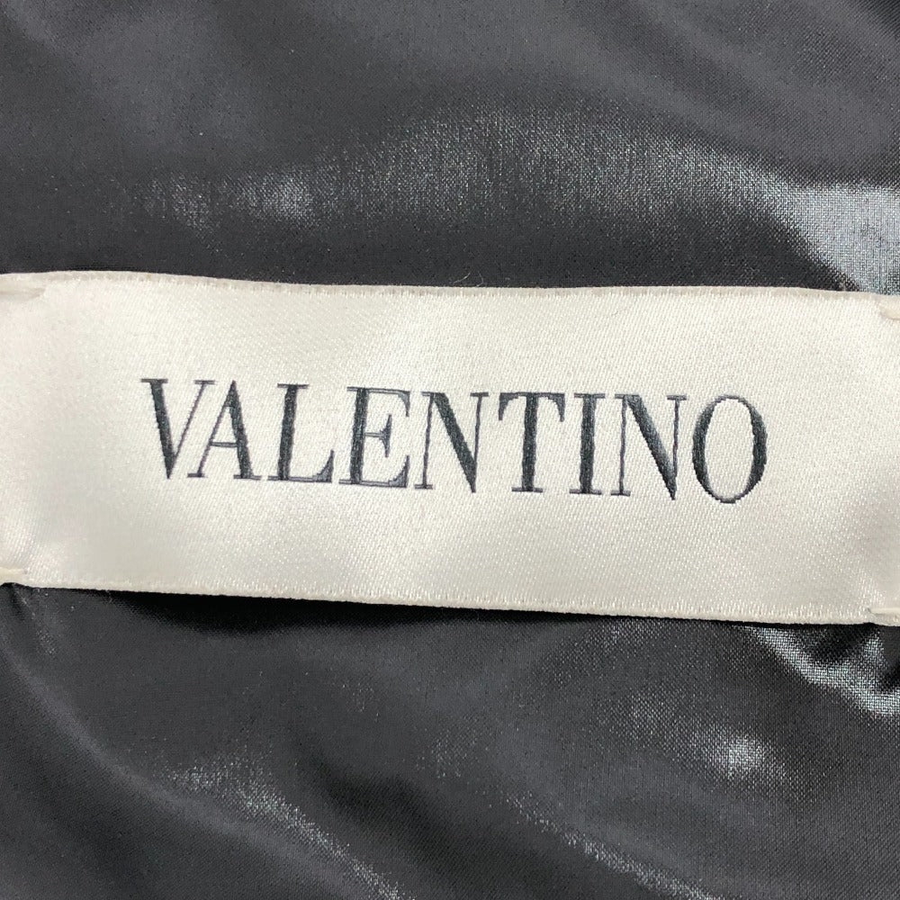 VALENTINO Down jacket UV0CNA3165M Nylon black VLTN logo mens USA36 Used Authentic