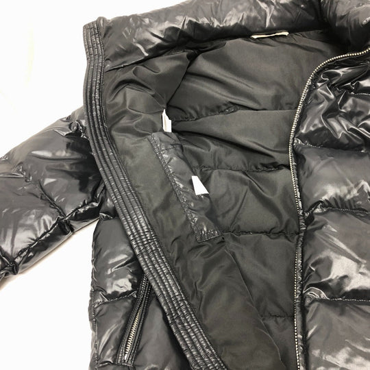 VALENTINO Down jacket UV0CNA3165M Nylon black VLTN logo mens USA36 Used Authentic