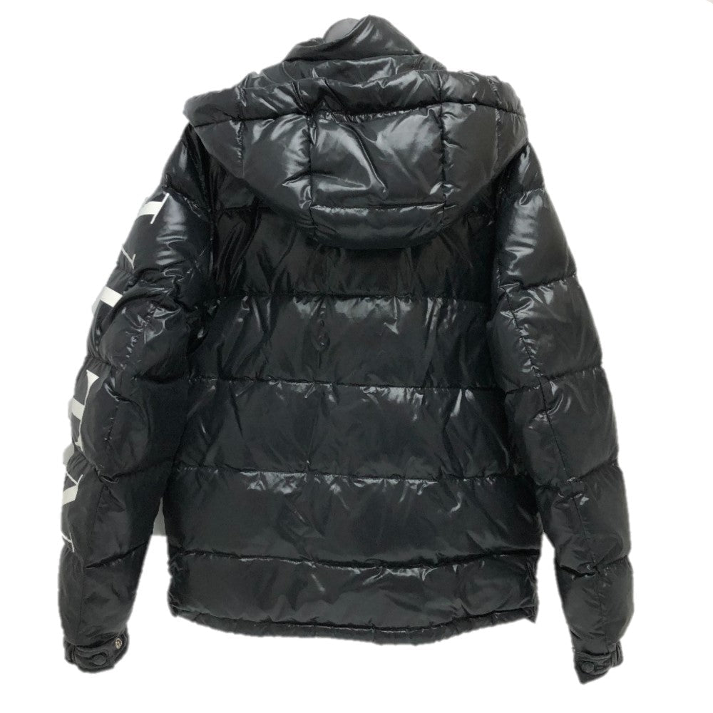 VALENTINO Down jacket UV0CNA3165M Nylon black VLTN logo mens USA36 Used Authentic
