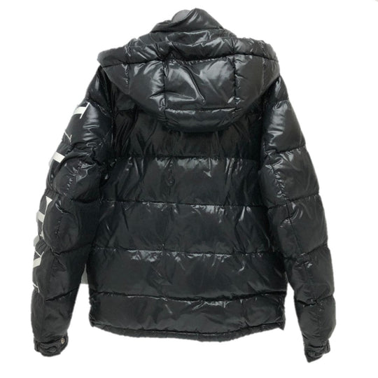 VALENTINO Down jacket UV0CNA3165M Nylon black VLTN logo mens USA36 Used Authentic