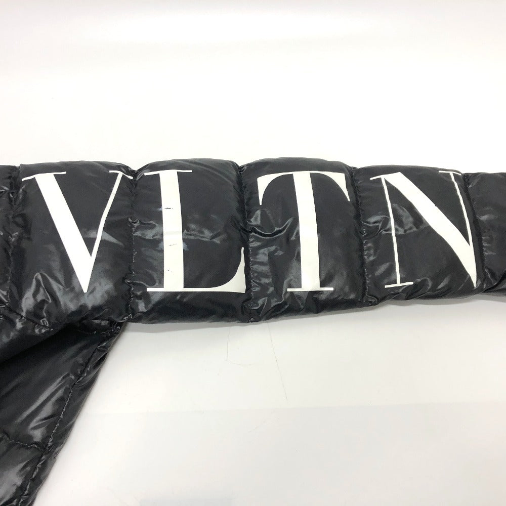 VALENTINO Down jacket UV0CNA3165M Nylon black VLTN logo mens USA36 Used Authentic