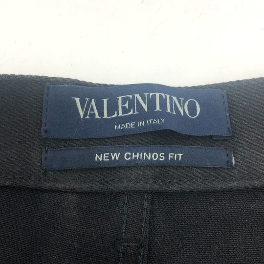 VALENTINO Pants TV3DE00H5YB denim black V logo cropped jeans mens 30 Used Authentic