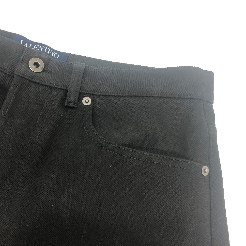 VALENTINO Pants TV3DE00H5YB denim black V logo cropped jeans mens 30 Used Authentic