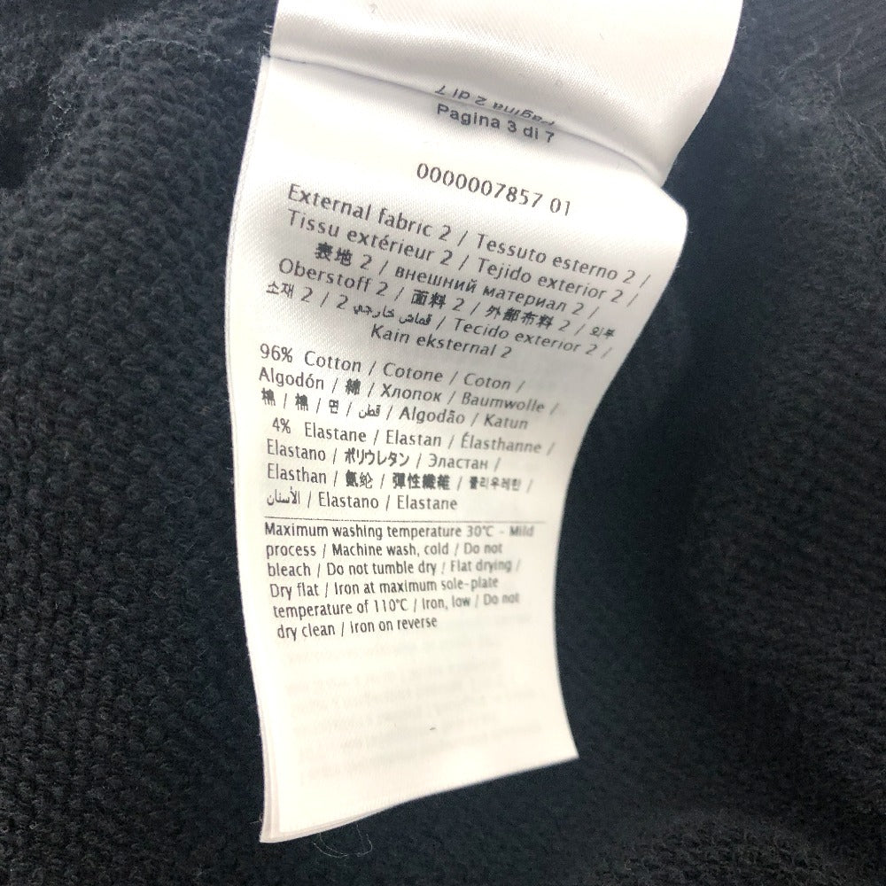 VALENTINO Long-sleeved T-shirt TV0MF11Y680 cotton black 20Stainless Steel Logo print mens S Used Authentic