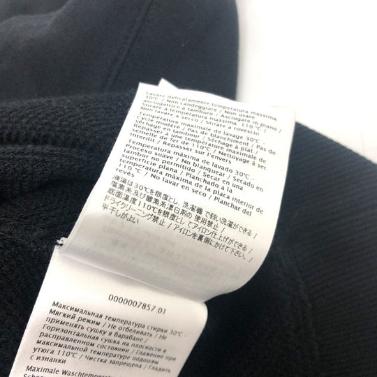 VALENTINO Long-sleeved T-shirt TV0MF11Y680 cotton black 20Stainless Steel Logo print mens S Used Authentic