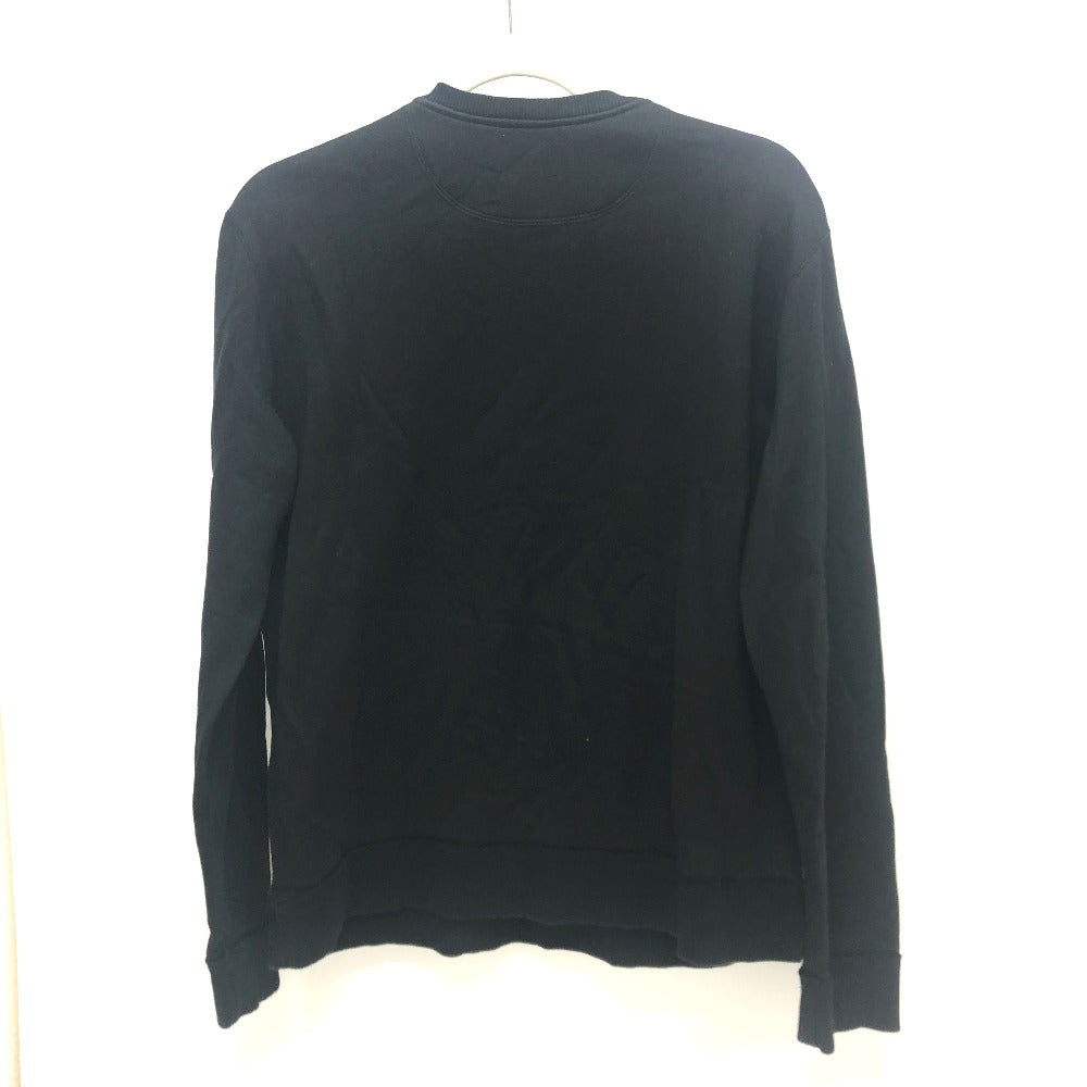 VALENTINO Long-sleeved T-shirt TV0MF11Y680 cotton black 20Stainless Steel Logo print mens S Used Authentic