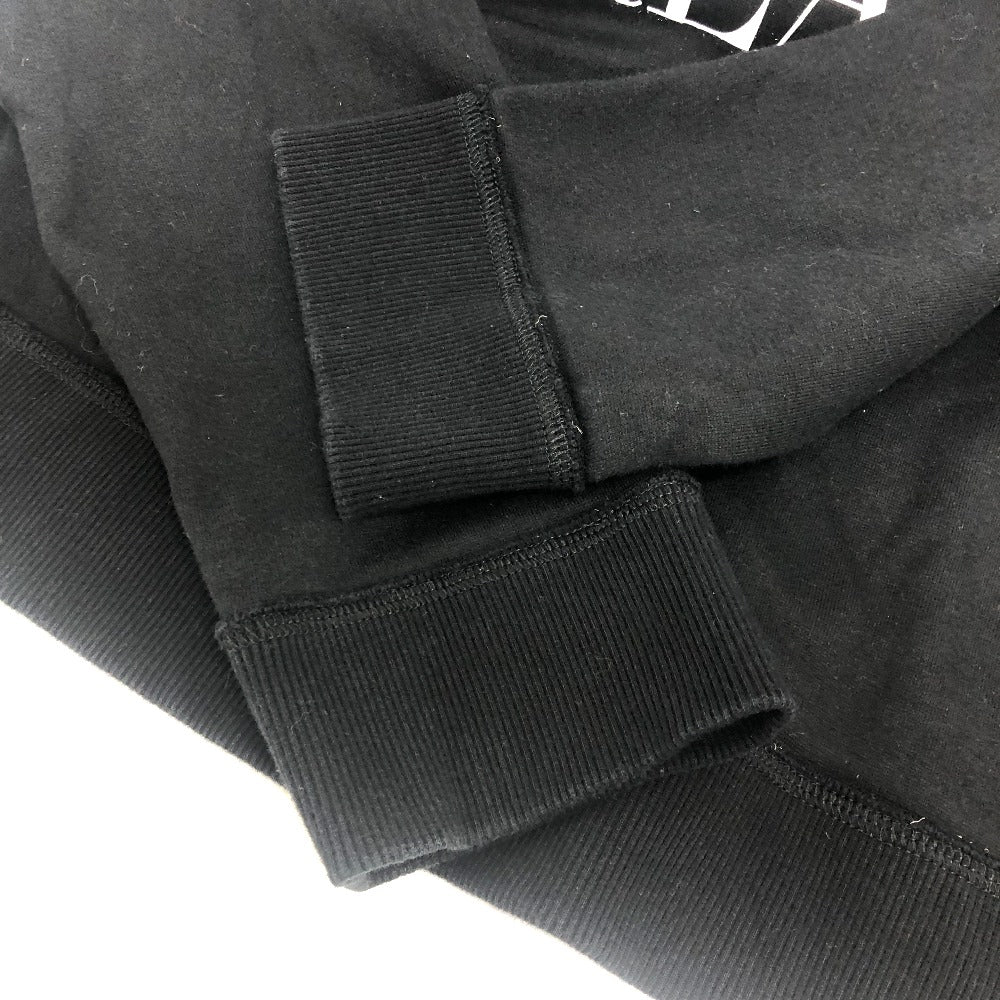 VALENTINO Long-sleeved T-shirt TV0MF11Y680 cotton black 20Stainless Steel Logo print mens S Used Authentic