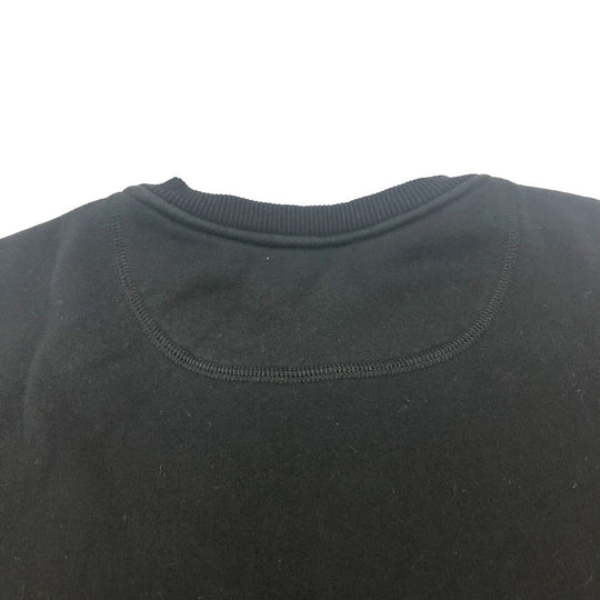 VALENTINO Long-sleeved T-shirt TV0MF11Y680 cotton black 20Stainless Steel Logo print mens S Used Authentic