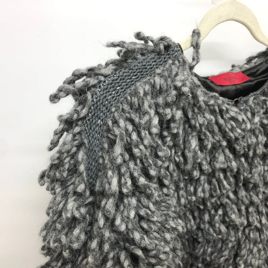 Valentino cardigan S44GP0017 Cupra gray fringe knit Women ‚r Used Authentic